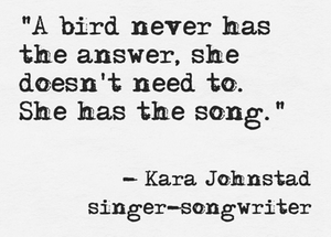 Kara Sutra - A bird never has the answer ...